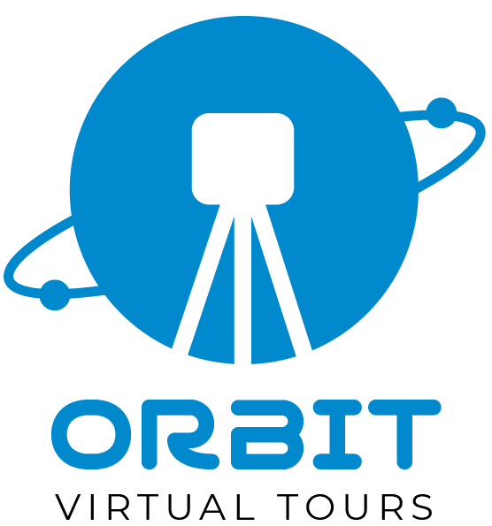 Orbit Virtual Tours Logo Blue Stacked